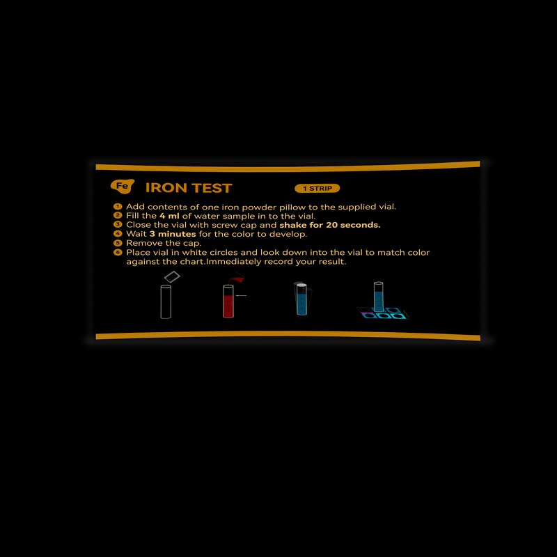Iron Test Strips Manufacturer - Total Iron for Industrial Water