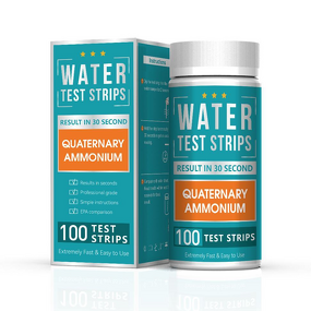 Quaternary Ammonium Test Strips Supplier - 100 Strips 0-500ppm