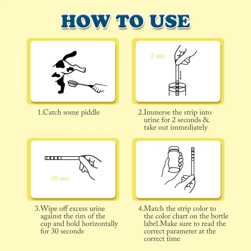 Pet Urine Test Strips Factory - 12 Parameter Cat Dog at Home