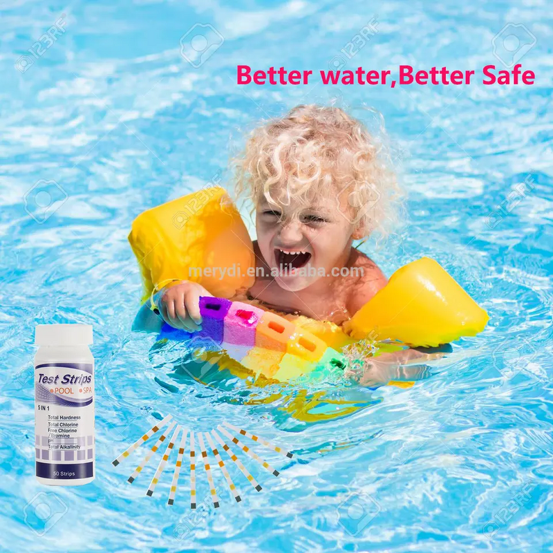 Pool Test Strips Supplier - 5-Way for Hot Tub Spa Chemical