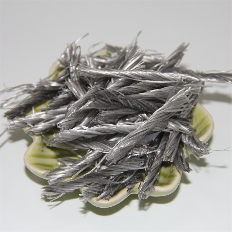 Polypropylene Fiber Supplier - 54mm Twisted Bunchy for Concrete