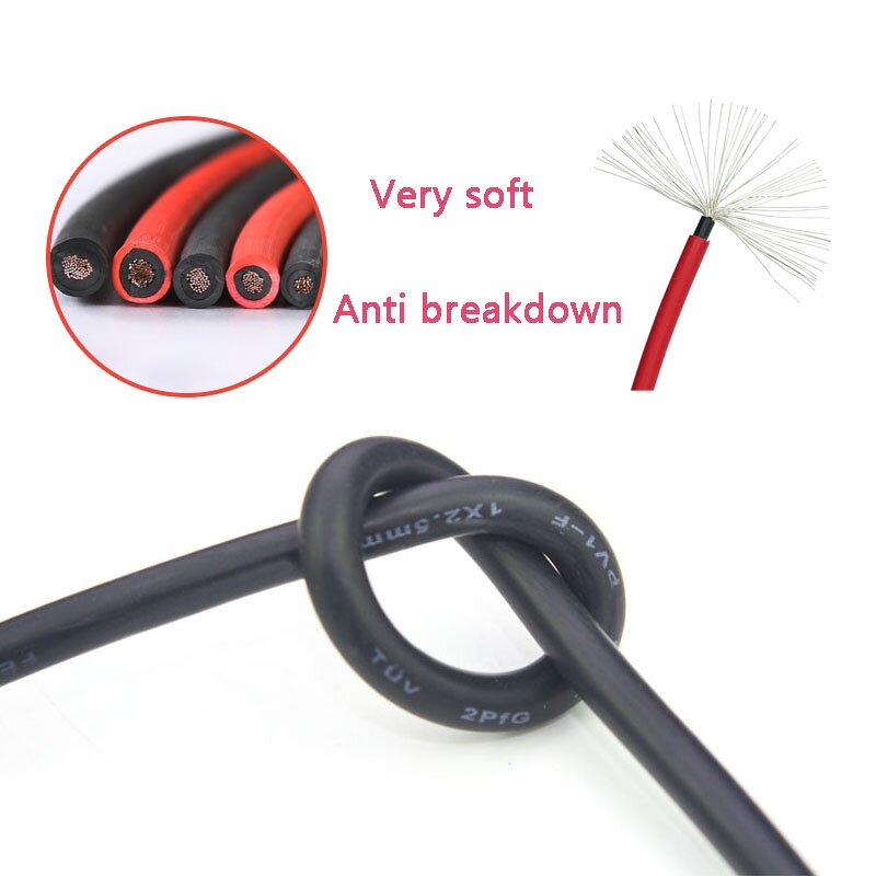 Solar DC Cable Supplier - Factory Price 6mm2 PV Insulated XLPE/PE/XLPO for Energy Applications