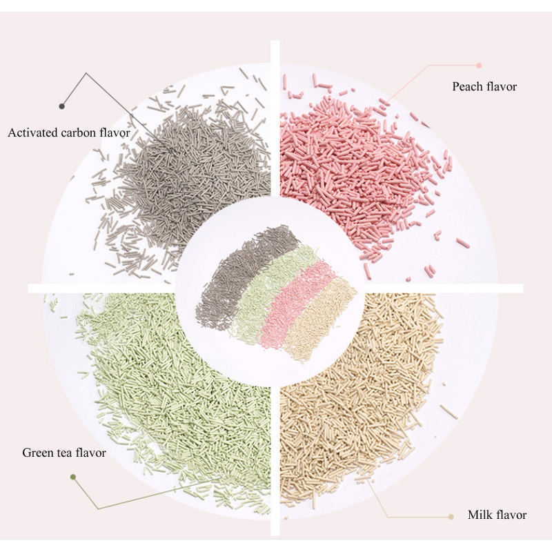 Bean Curd Cat Litter Manufacturer - Bulk Quick Clumping No-Toxic Degradable Cat Litter Box