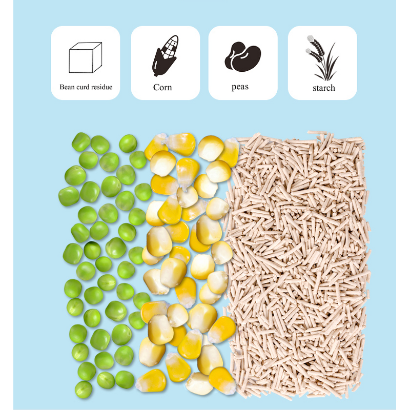 Tofu Cat Litter Factory - Eco-friendly Custom Plant Fiber Non-Toxic Dust-Free with Scent