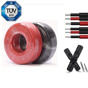 PV Cable Factory - OEM High Quality 100m-500m Per Roll 1x4mm2 with XLPE PE XLPO Insulation