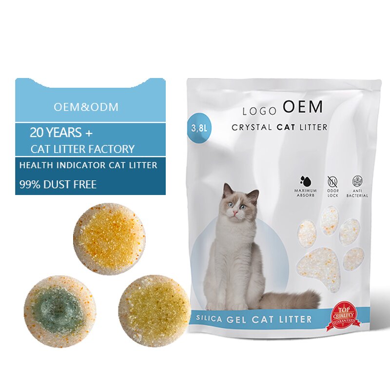 Silica Gel Cat Litter Supplier - Highly Absorbent Dust Free Cat Ph Health Indicating