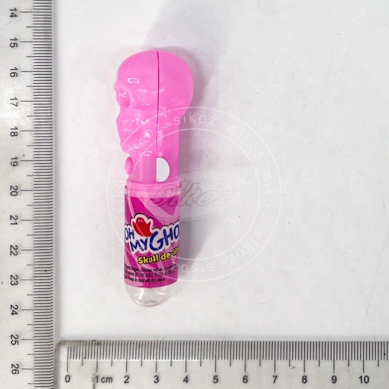 Light up Skull Hard Candy Colorful Lollipop Candy