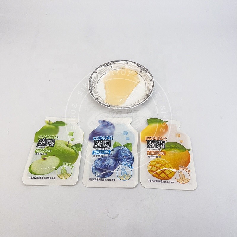 Green Apple, Blueberry, mango Flavored Konjak Jelly Slices