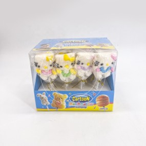 Cartoon Cat Marshmallow Lollipop