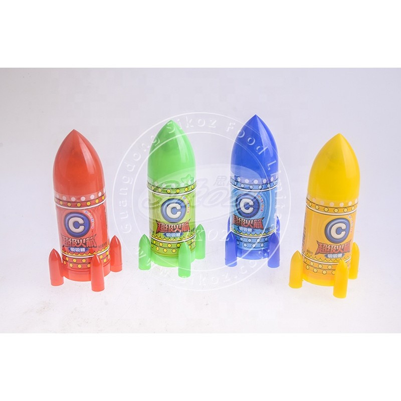 Halal Mix Fruit CC Stick Candy in Rocket Jar
