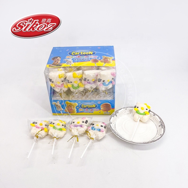 Cartoon Cat Marshmallow Lollipop
