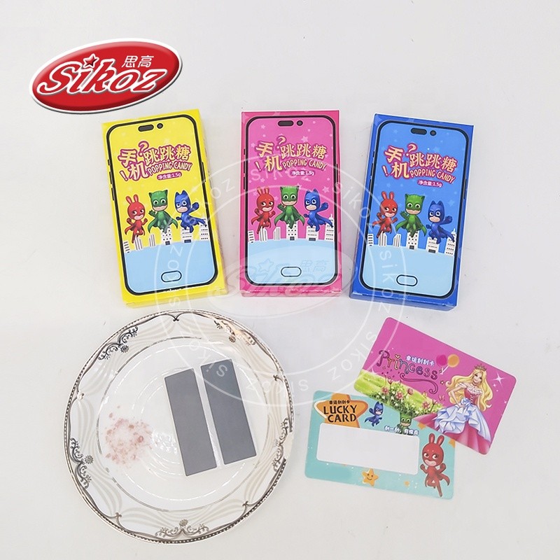 Toy Phone Popping Candy and Scratch Cards