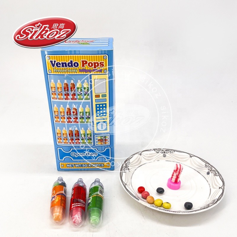 2-in-1 Colorful Pressed Candy and Lollipop Candy