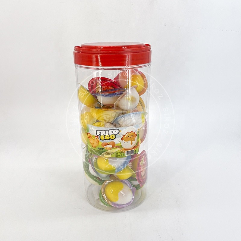 Flowing Jam Jelly Pudding Egg Shaped Jelly with Filling