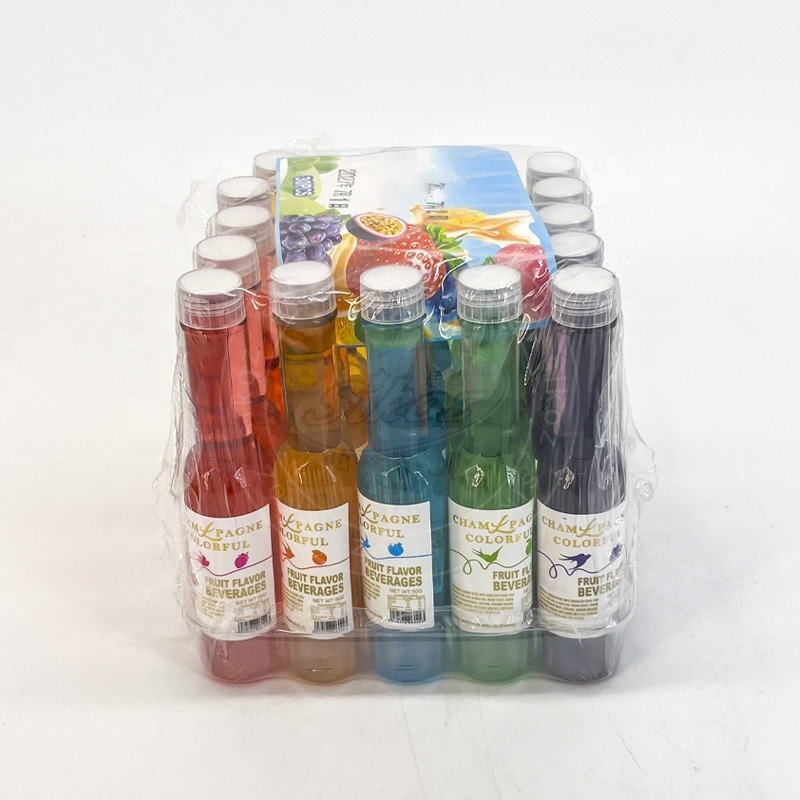 Five Different Fruit-flavored Fruit Juice Drinks