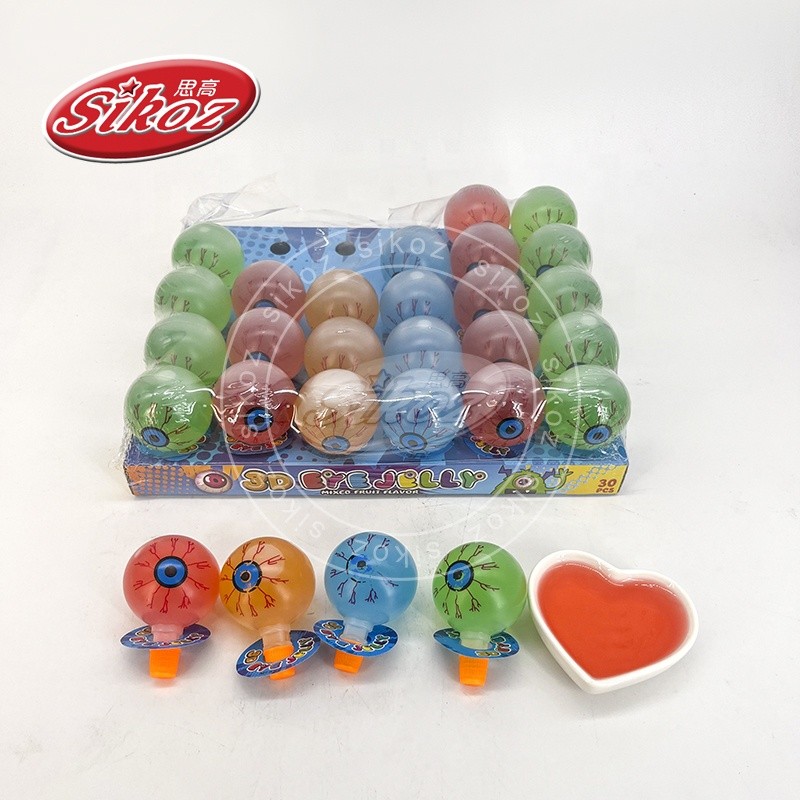 3D Funny Eye Jelly Mix Fruit Flavor Colorful Jelly