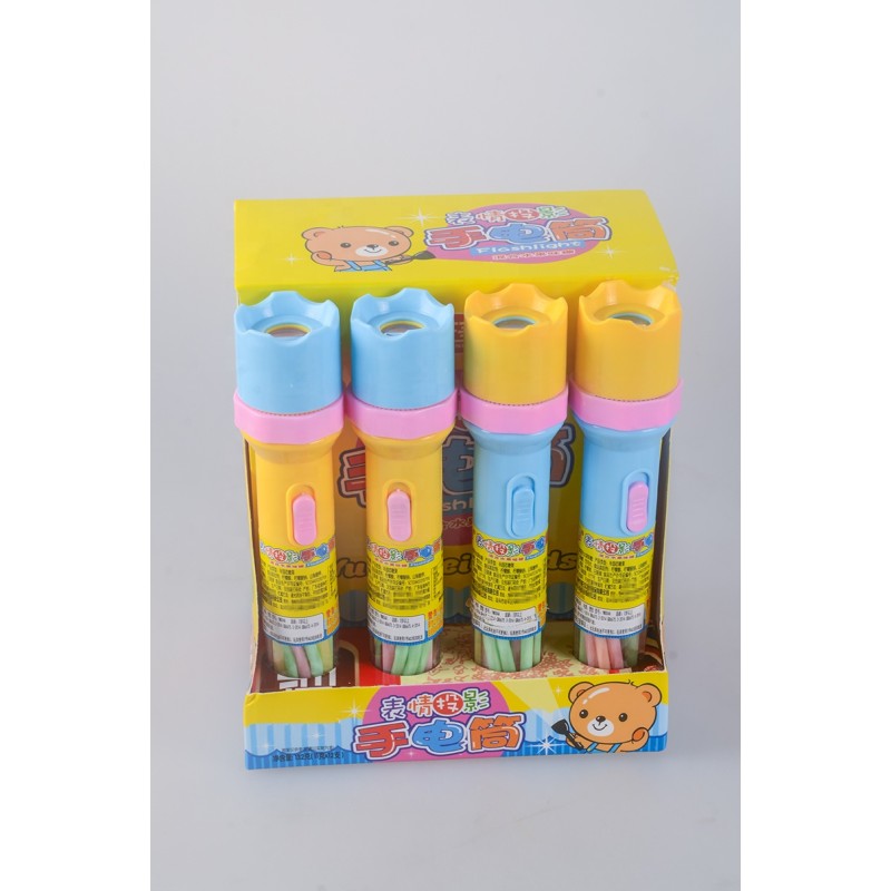 New  Projection Flashlight Torch Toy With Candy