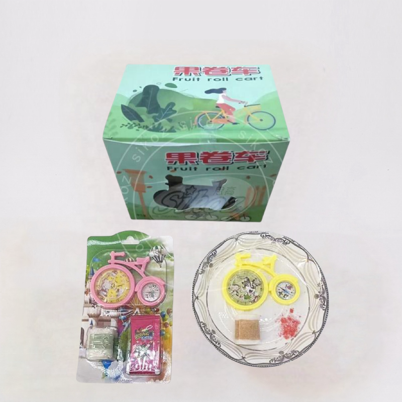 Bicycle Toy Popping Candy and Roll Gummy