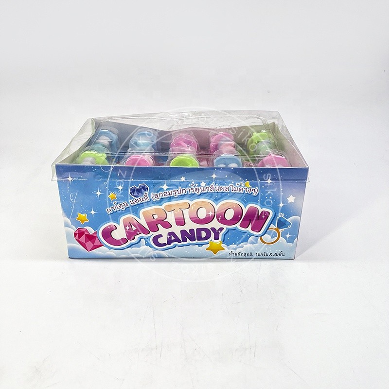 Little Bear Shaped Lollipop Colorful Ring Hard Candy