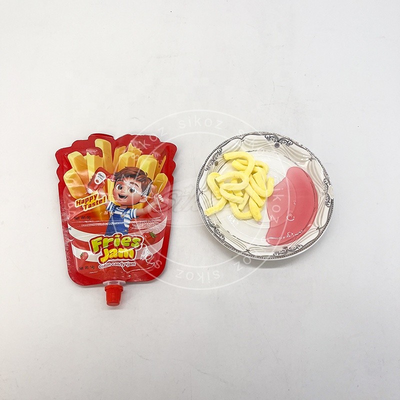 French Fries Shaped Marshmallows and Tomato Jam