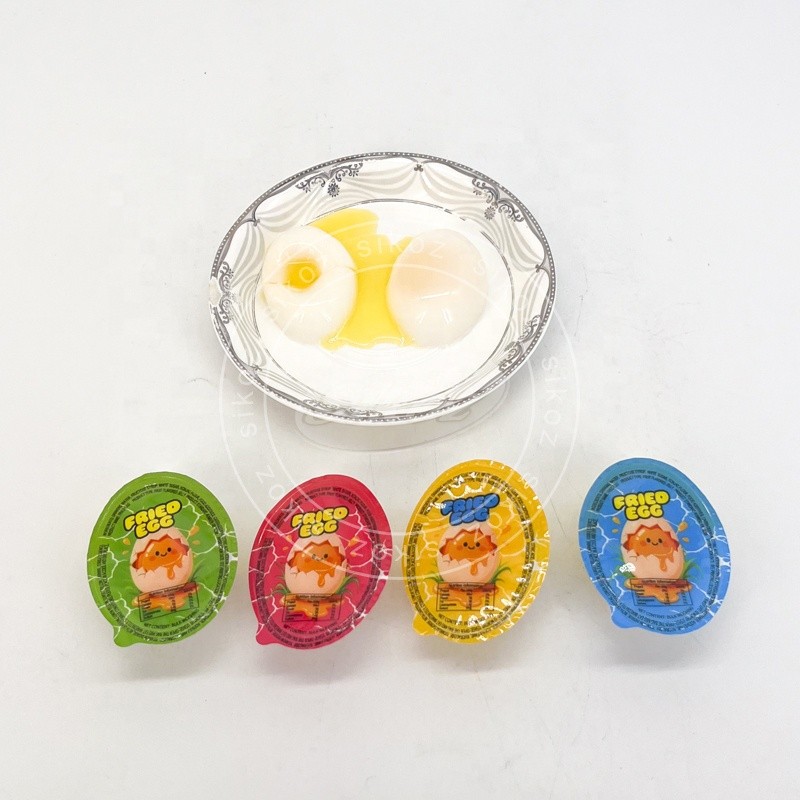 Flowing Jam Jelly Pudding Egg Shaped Jelly with Filling