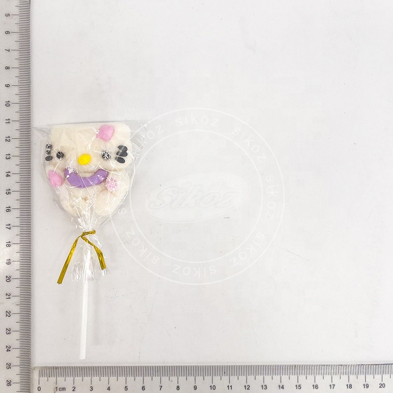 Cartoon Cat Marshmallow Lollipop