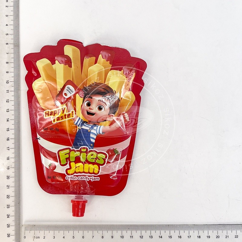 French Fries Shaped Marshmallows and Tomato Jam