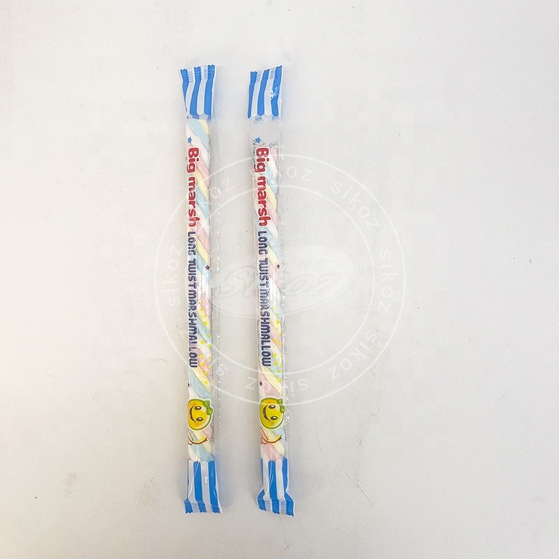 Colorful Striped Long Marshmallow