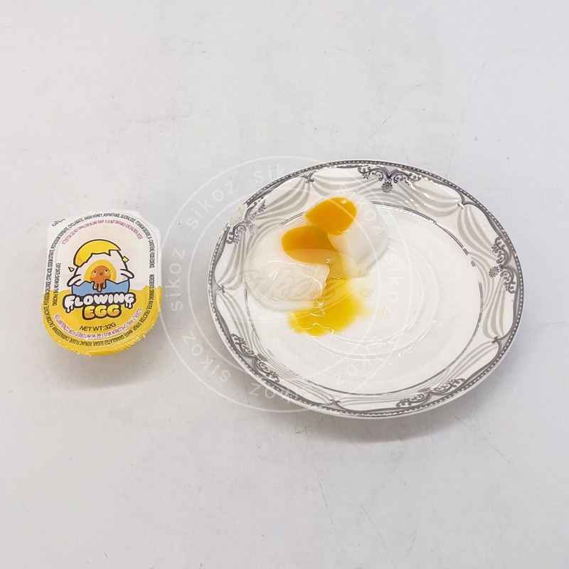 Egg Shaped Flowing Jam Jelly Pudding