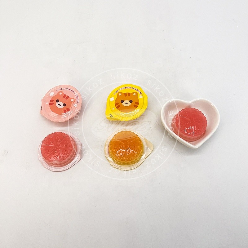 Fruit Flavor Cake Jelly Cup Colorful Jelly Pudding in Bottled