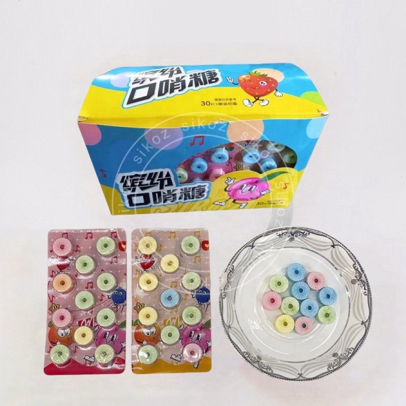 Colorful Whistle Candy Pressed Tablet Candy