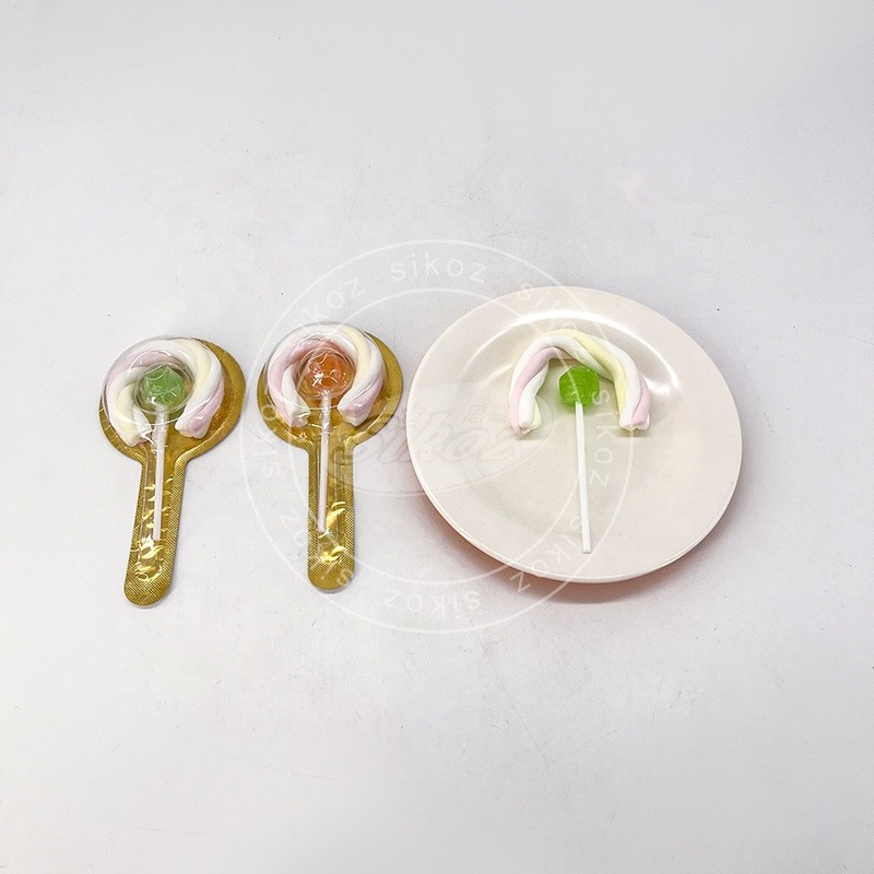 Twists Marshmallow and Colorful Lollipops