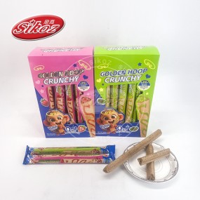 Sandwich Wafer Cookies with Strawberry and Matcha Flavors