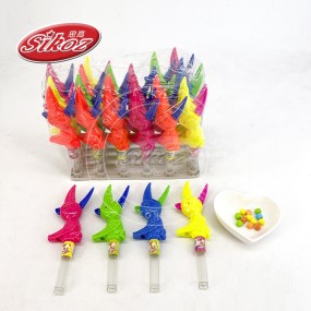 Colorful Pterosaur Clamp With Whistle Bird Shape Toy Candy