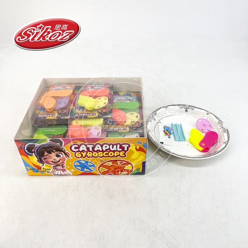 Peg-top toy and tattoo gum