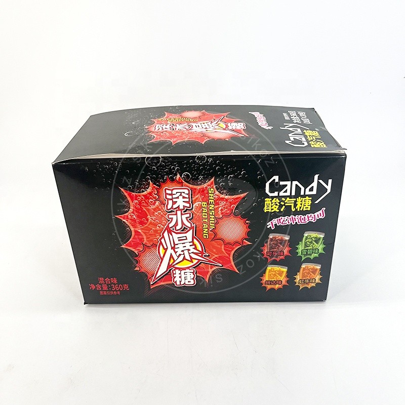 Sour Flavored Sour Candy with Four Soda Flavors: Sprite, Coke, Fanta, and Red Bull