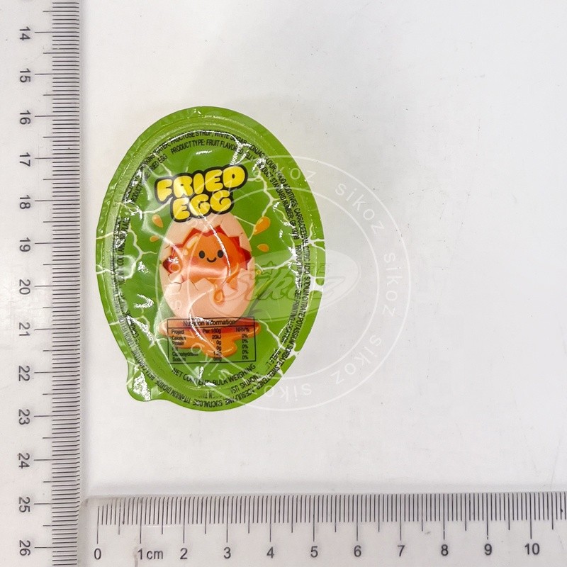 Flowing Jam Jelly Pudding Egg Shaped Jelly with Filling