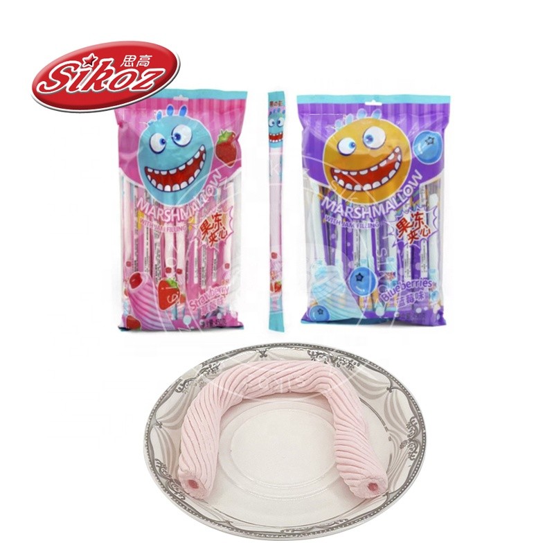 Fruit Flavored  Jam Long Marshmallows