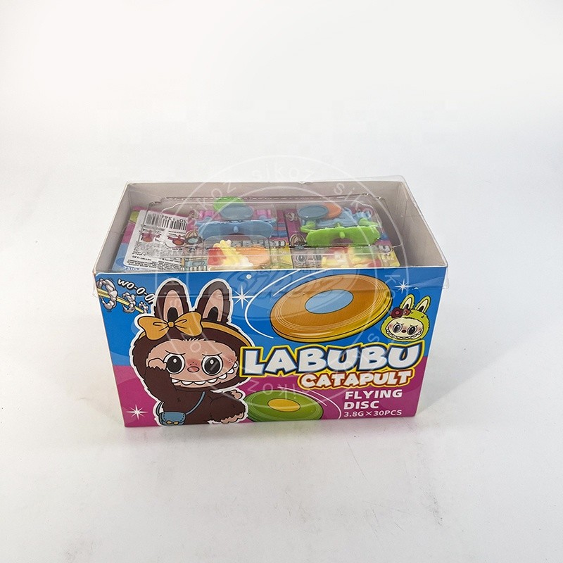 Fly toy and pizza gummy candy