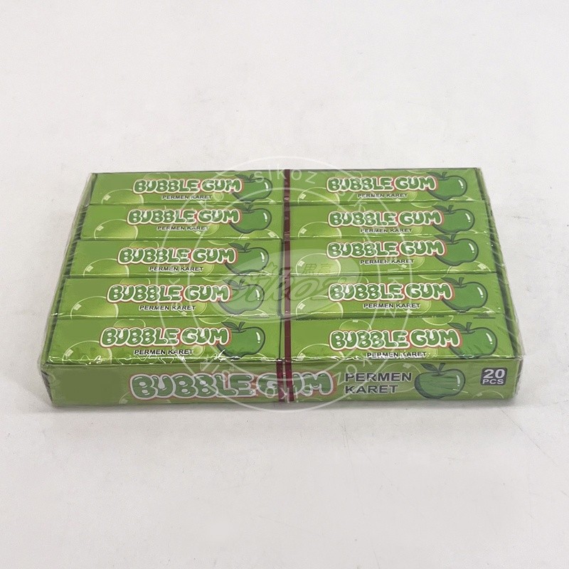 Fruit Flavored Chewing Gum with Green apple Flavor