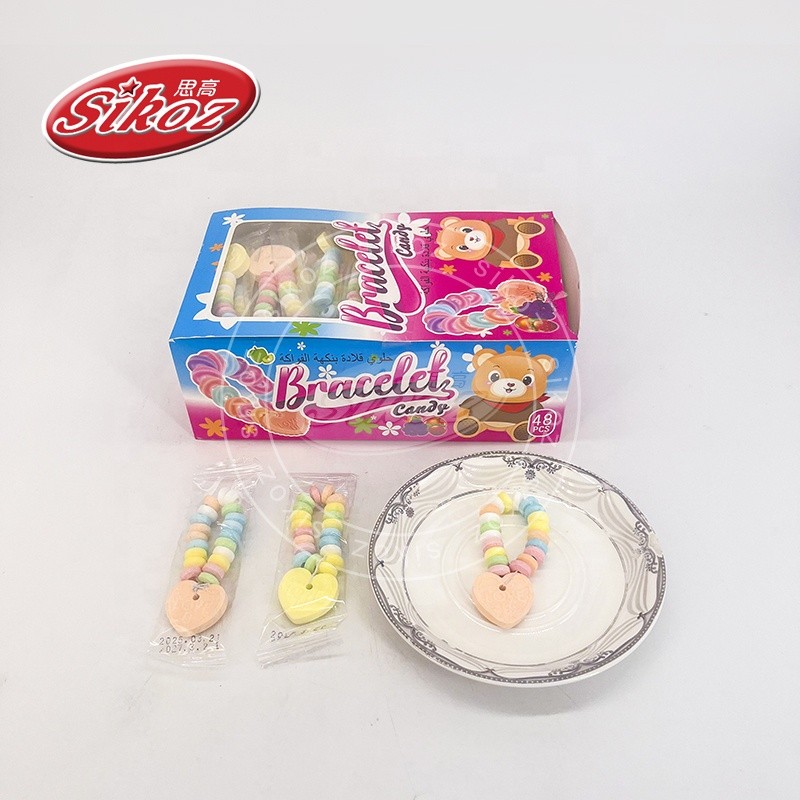 Colorful Hard Candy Heart Bracelet Candy Children's Toy Candy