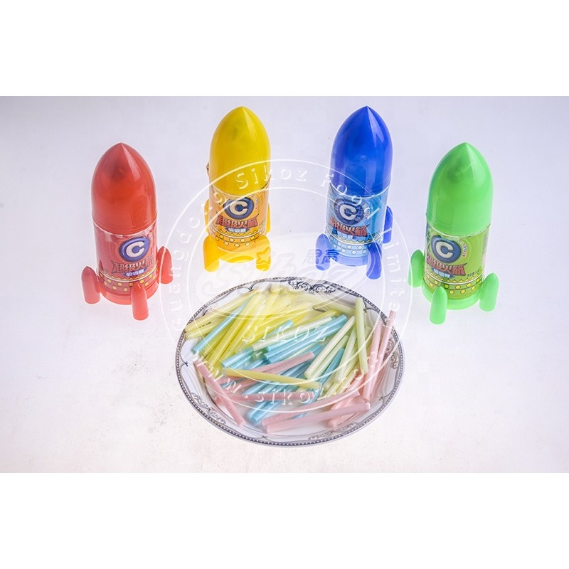 Halal Mix Fruit CC Stick Candy in Rocket Jar