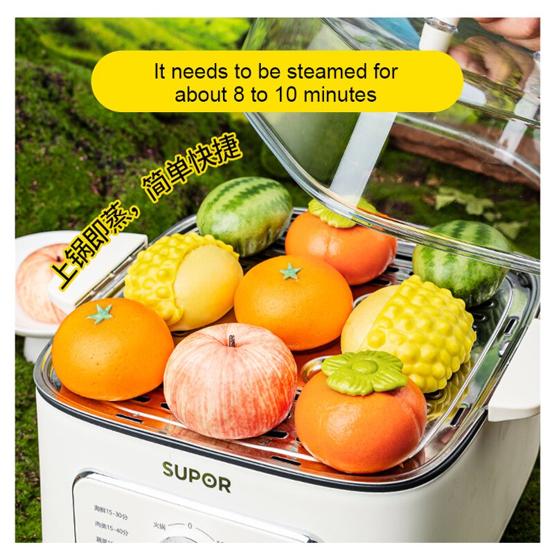 Chinese-style Frozen Food Supplier - Fruit-shaped Steamed Wheat Flour Food