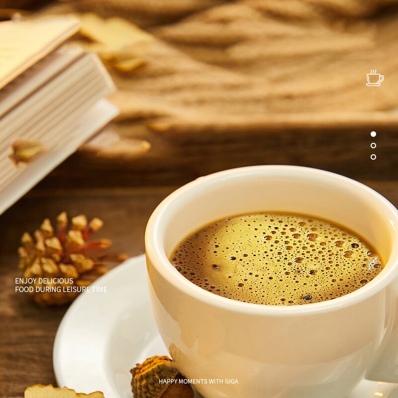 Premium 2-in-1 White Instant Coffee Supplier - 375g Bag Sweet Taste with Sugar Flavor