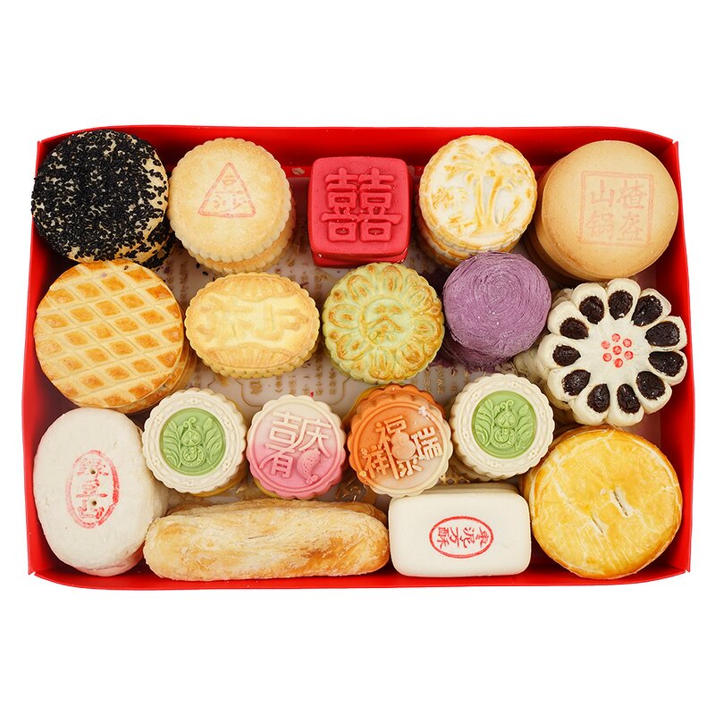 Jujube Cake Boxed Set Manufacturer - Casual Snacks Traditional Pastry Heart Jujube Puff