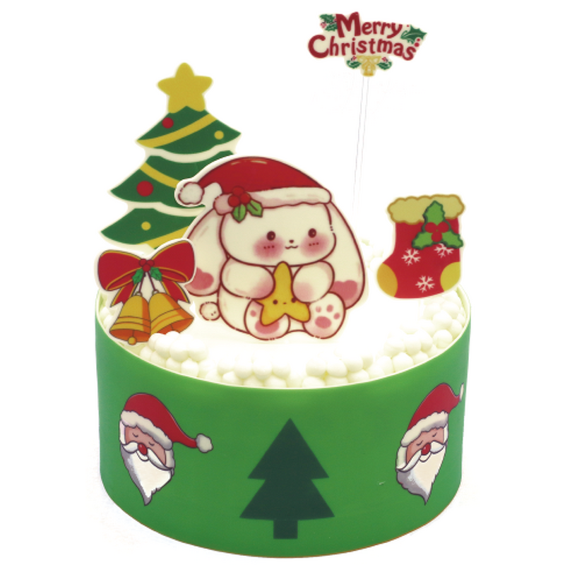 Customized Christmas Chocolate Decoration Manufacturer - Cake Decoration Tree Santa Claus Mixed