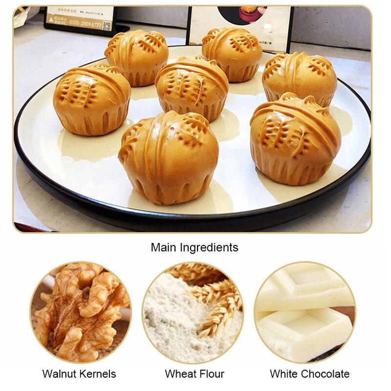 Quick-freezing Chinese-style Filled Pastries Manufacturer - Steamed Walnut Bun