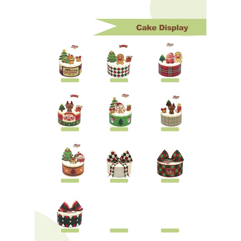 Christmas Chocolate Cake Decoration Set Manufacturer - Tree Hat Santa Claus Bell-Baking