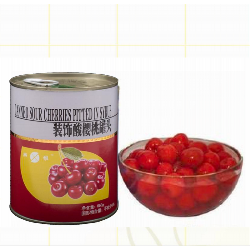 Black Fresh Cherry Canned Food Manufacturer - Red Cherry Bottled Cake Dessert Decoration