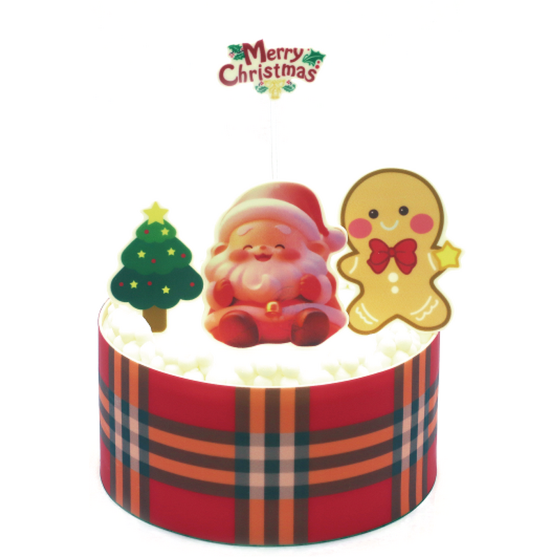 Customized Christmas Chocolate Cake Decoration Supplier - Santa Claus Tree Mixed Ornament